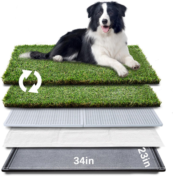 Realistic & Odor-Free Dog Grass Pad for Indoor & Outdoor Use